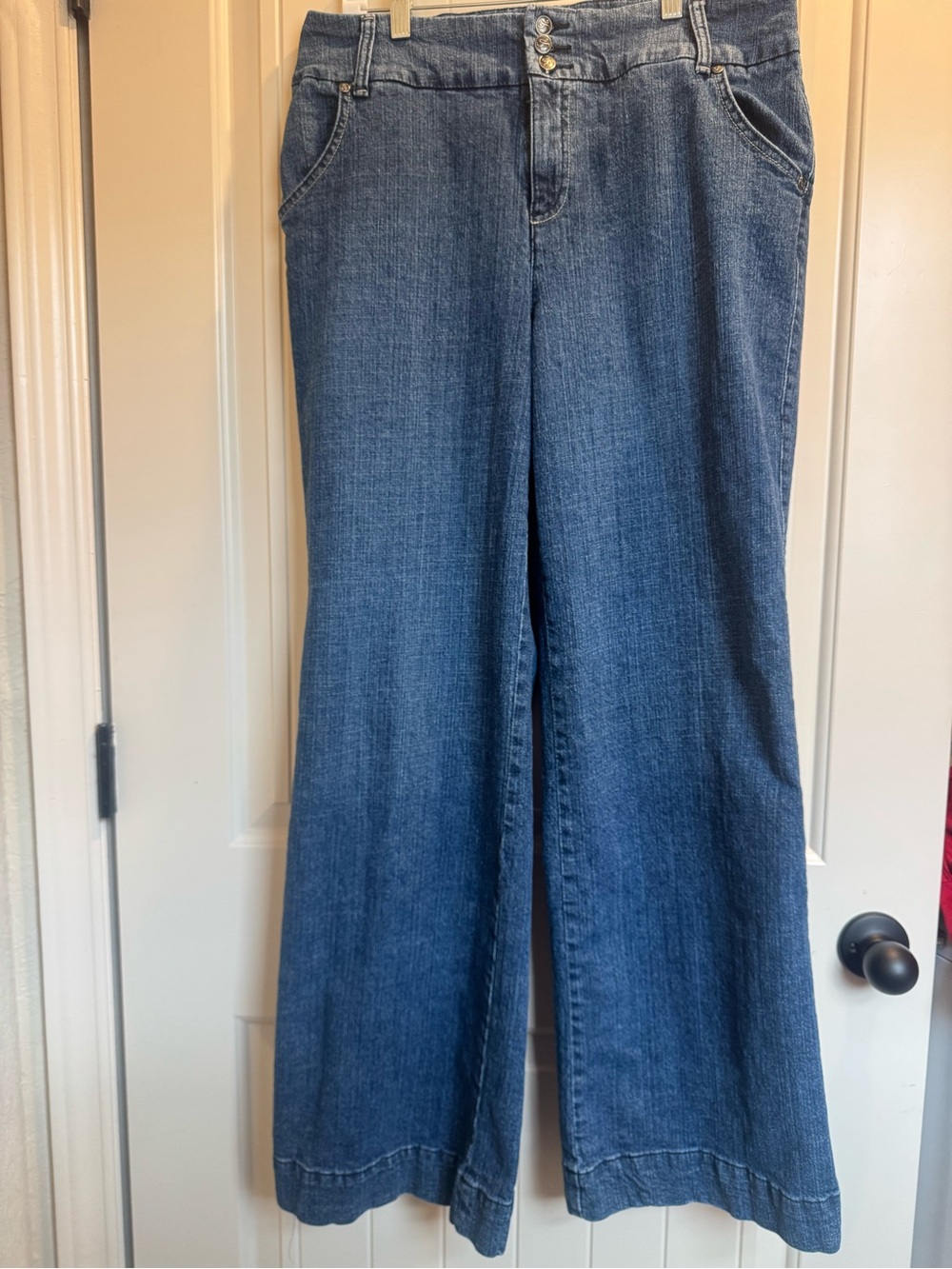Style & Co. High-Rise Wide-Leg Jeans in Mid Blue